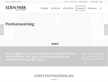 Tablet Screenshot of edenpark.dk